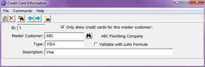 5-Credit Card Info - Setup